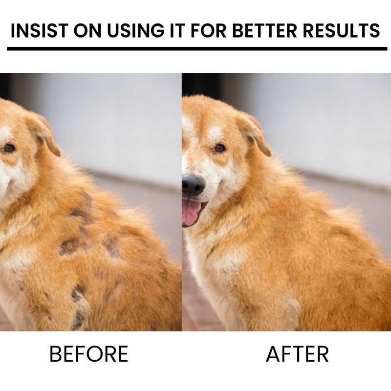 Pet Hair Growth Spray for Cats and Dogs - Hair Care Treatment for Damaged Follicles and Hair Loss