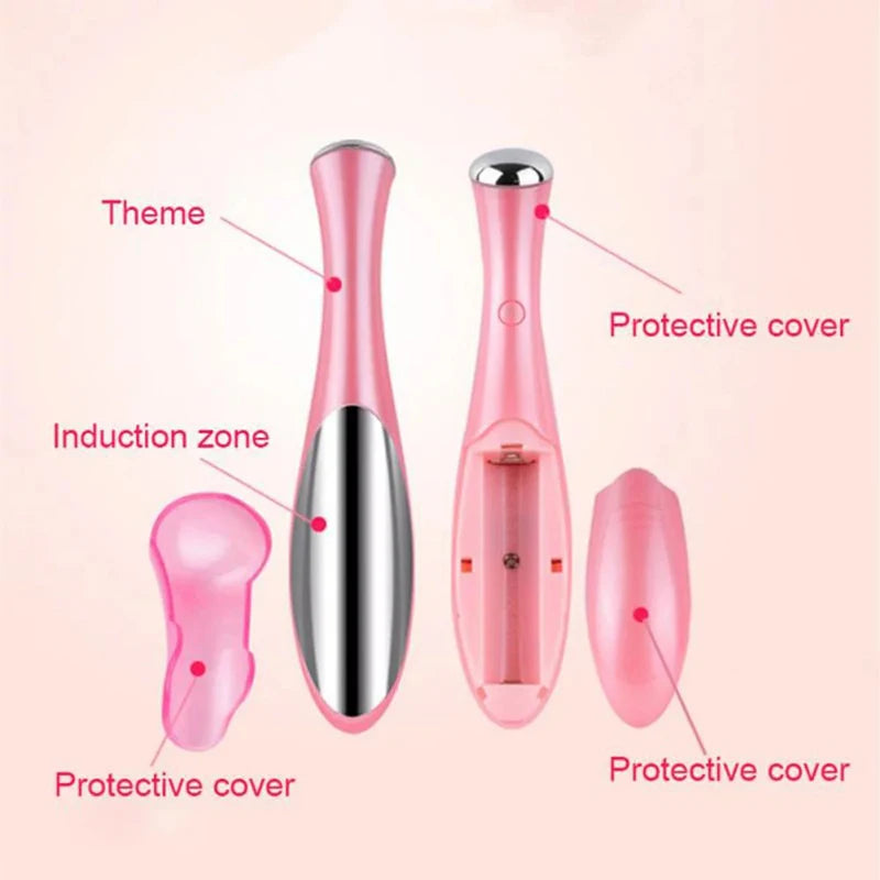 Stylo de Massage électrique pour les yeux, petit et Portable, beauté du visage et des yeux, alimentation à batterie sèche, léger et Portable